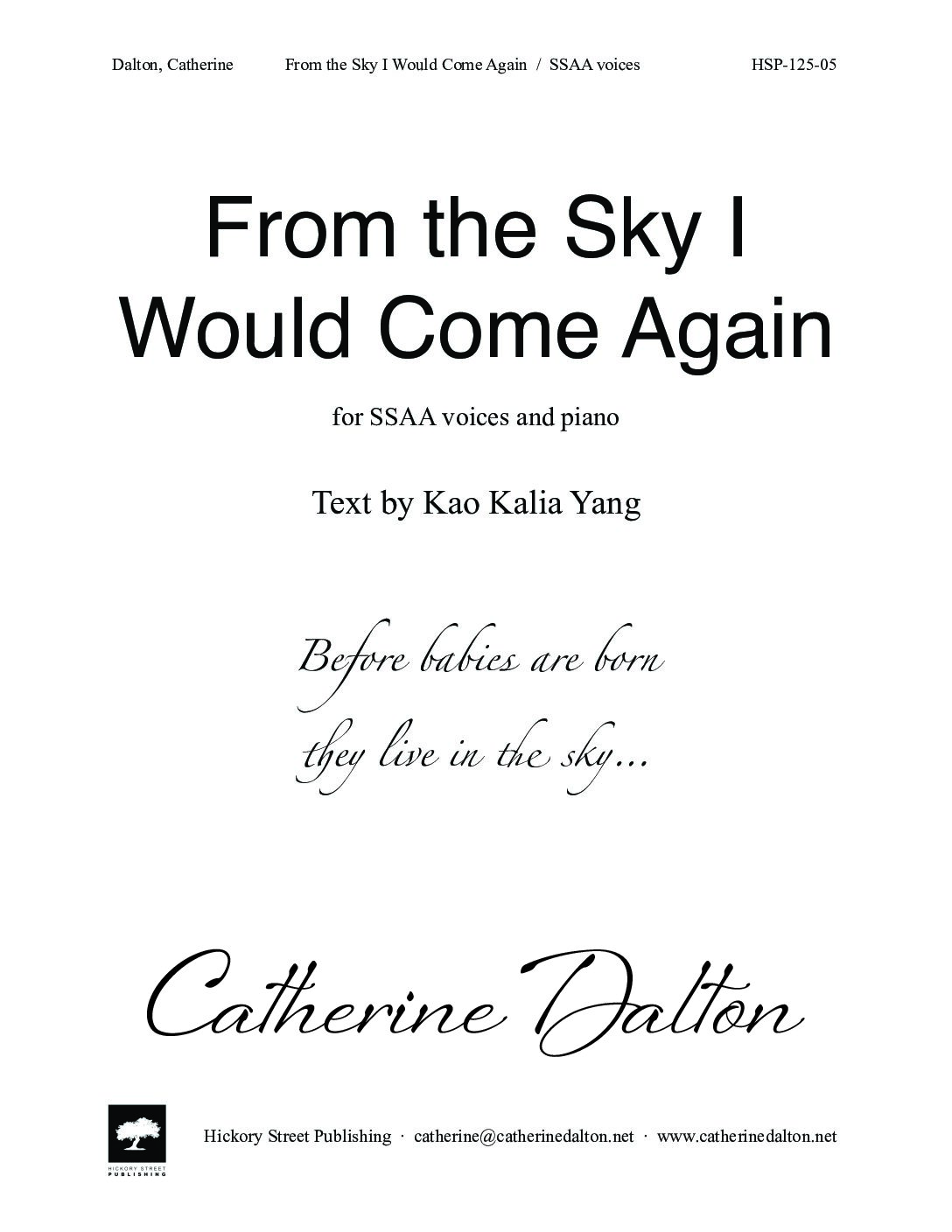 From the Sky I Will Come Again